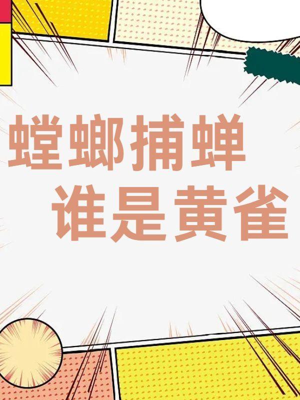 螳螂捕蝉黄雀后是什么意思